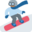 snowboarder, medium-dark skin tone